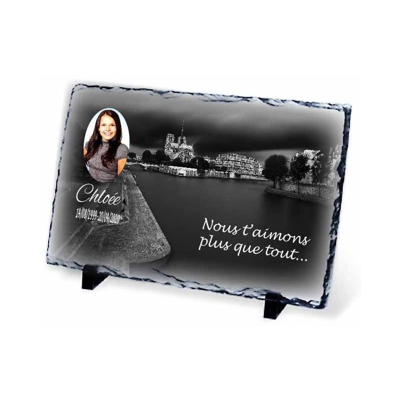 Plaque Funeraire Ardoise Monochrome Plaque Funeraire Ardoise Monochrome