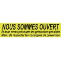 Sticker magasin ouvert