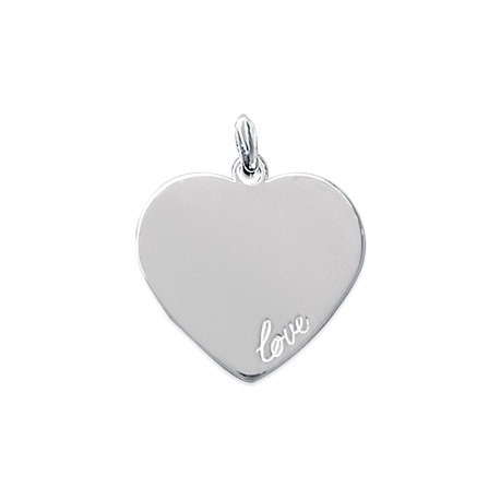 pendentif coeur gravé