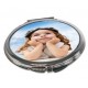 Miroir de poche ovale personnalisé