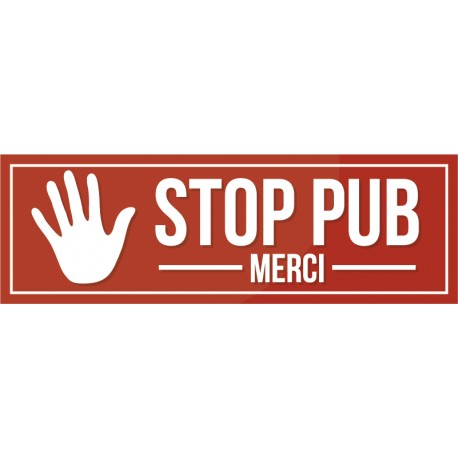 Sticker Stop Pub rouge