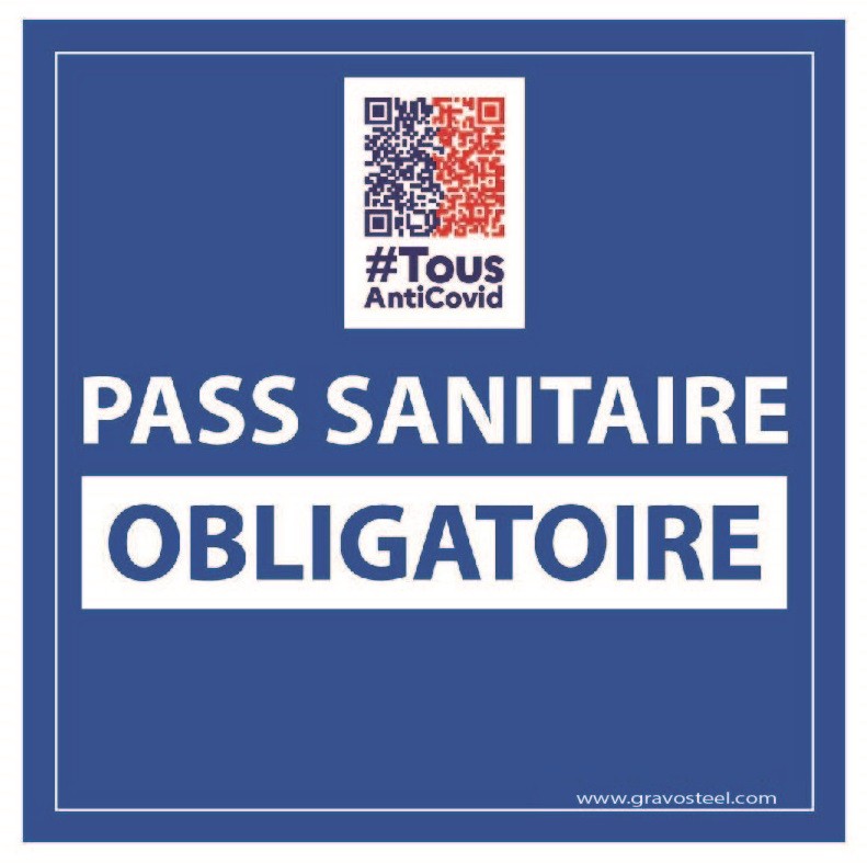 Autocollant Pass Sanitaire Obligatoire Autocollant Pass Sanitaire Obligatoire