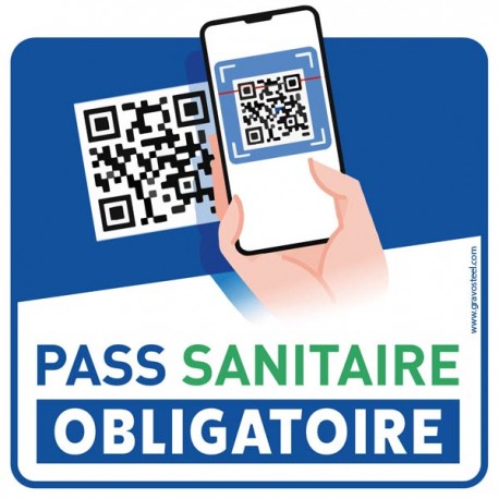 Sticker pass sanitaire obligatoire 2