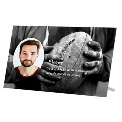 Plaque Funéraire Rugby