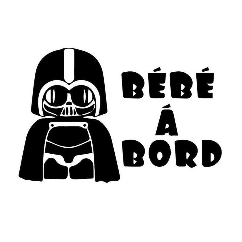 Autocollant Sticker Bebe A Bord Dark Vador
