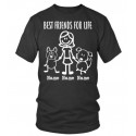 Tee shirt Femme 2 chiens "Best Friends"