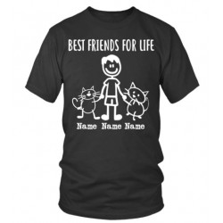 Tee shirt Homme 2 chats "Best Friends"