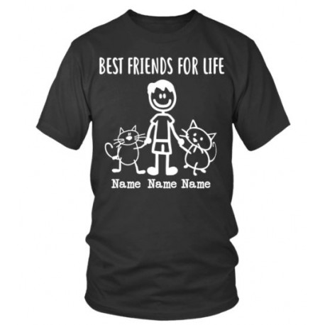 Tee Shirt Personnalise Homme 2 Chats Best Friends Tee Shirt Personnalise Homme 2 Chats Best Friends
