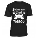 Tee shirt Femme "J'aime mon chat"