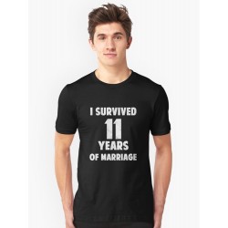Tee shirt Homme "Survived of marriage"